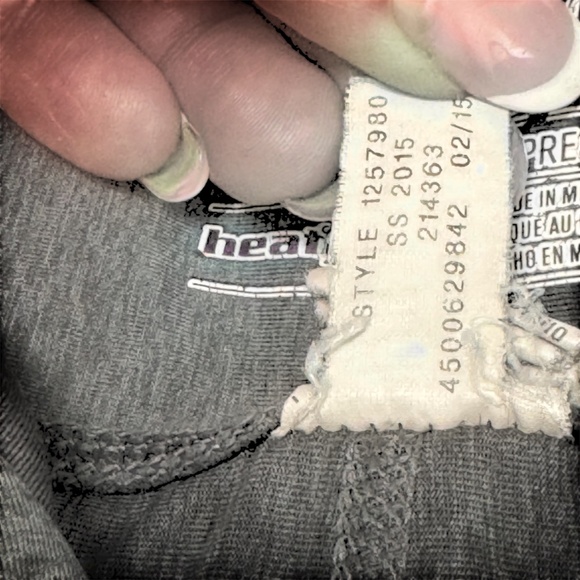 Under Armour Compression Pants Legging Medium Cropped 17" Inseam Grey Gray Women - Picture 6 of 8